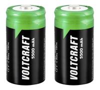 VOLTCRAFT HR14 Batterie Rechargeable 1/2 Torche (C) NiMH 5500mAh 1.2V 2pcs
