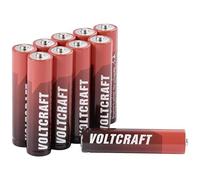 VOLTCRAFT Industrial Lot de 10 Piles alcalines LR03 Micro (AAA) 1350 mAh 1,5 V