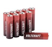 VOLTCRAFT Industrial Lot de 10 Piles alcalines LR6 Mignon (AA) 3000 mAh 1,5 V