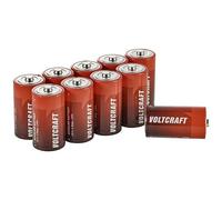 VOLTCRAFT Industrial LR14 Baby (C) Lot de 10 Piles alcalines 8000 mAh 1,5 V