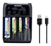 VOLTCRAFT IPC-2 NiMH, NiCd, LiIon, LiFePO Mini (AAAA), Micro (AAA), Mignon (AA), Baby (C), Sub-C, A, 10440, 14500, 14650, 16340, 17355, 17500, 17650, 17670 (IPC-2)