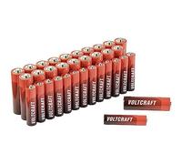 VOLTCRAFT Jeu de Piles LR6, LR03 34 pc(s) avec boîte