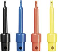 VOLTCRAFT Jeu de pointes de touche à souder CAT I noir, rouge, bleu, jaune