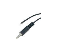 VOLTCRAFT Klinken-Steckverbinder 3.5 mm Stecker, gerade Polzahl: 2 Mono noir XL-AC35DG 1 St.