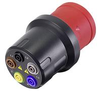 Voltcraft Adaptateur de mesure VMA-3L 32 — CEE mâle 32 A 5 pôles vers femelle 4 mm gris foncé, rouge