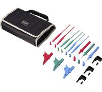 VOLTCRAFT MLSet-140 Set de cordons de mesure enfichable 4 mm pince crocodile, pointe de test, enfichable 4 mm 1.5 m rouge, bleu