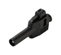 Voltcraft MP-4 Laborstecker mit Klemmanschluss Stecker gerade Stift-O Schwarz 50 St (VC-17002940)