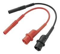 Voltcraft Set de cordons de mesure MS-10-BK Banane mâle 4 mm, pinces crocodile, 10 cm noir/rouge