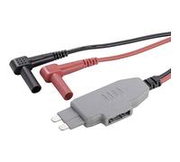 VOLTCRAFT MS-4 Adaptateur de mesure coupe-circuit plat pour connecteur mâle - Banane mâle 4 mm manchon isolant noir, ro
