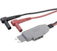 VOLTCRAFT MS-4 Adaptateur de mesure coupe-circuit plat pour connecteur mâle - Banane mâle 4 mm manchon isolant noir, rouge