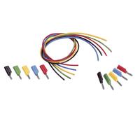 VOLTCRAFT MS-4041 Set de cordons de mesure Banane mâle 4 mm Banane mâle 4 mm 1.00 m noir, rouge, bleu, jaune, vert 1 set