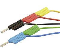 VOLTCRAFT MS 4250S Set de cordons de mesure Banane mâle 4 mm Banane mâle 4 mm 1.00 m rouge, noir, bleu, vert, jaune 1 pc(s)