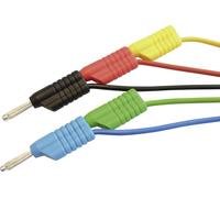 Set de cordons de mesure VOLTCRAFT MS 4250S [Banane mâle 4 mm - Banane mâle 4 mm] 1.00 m rouge, no