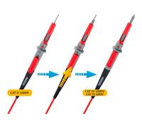 VOLTCRAFT MS-4PS Cordon de mesure de sécurité fiche de sécurité 4 mm pointe de
