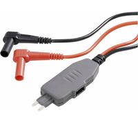 VOLTCRAFT MS-4S Adaptateur de mesure mini-coupe-circuit plat pour connecteur mâle - Banane mâle 4 mm noir, rouge