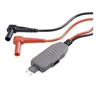 VOLTCRAFT MS-4S Adaptateur de mesure mini-coupe-circuit plat pour connecteur mâle - Banane mâle 4 mm noir, rouge