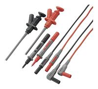 VOLTCRAFT MS-6 Set de Cordons de Mesure de sécurité Banane mâle 4 mm Pointe de Test 1.20 m Noir, Rouge 1 Set