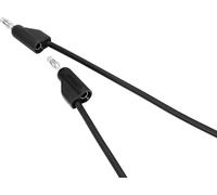 VOLTCRAFT MSB-100-1-SW Cordon de mesure Banane mâle 4 mm Banane mâle 4 mm 1.00 m noir 1 pc(s)