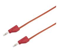 VOLTCRAFT MSB-300 Cordon de mesure[Banane mâle 4 mm -Banane mâle 4 mm ] 0.75 m rouge