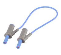 VOLTCRAFT MSB-501 Cordon de mesure de sécurité[Banane mâle 4 mm -Banane mâle 4 mm ] 0.25 m bleu