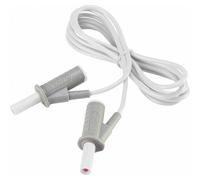 VOLTCRAFT MSB-501 Cordon de mesure de sécurité[Banane mâle 4 mm -Banane mâle 4 mm ] 1.5 m blanc