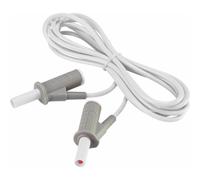 VOLTCRAFT MSB-501 Cordon de mesure de sécurité[Banane mâle 4 mm -Banane mâle 4 mm ] 2 m blanc