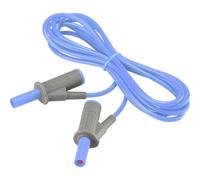 VOLTCRAFT MSB-501 Cordon de mesure de sécurité[Banane mâle 4 mm -Banane mâle 4 mm ] 2 m bleu