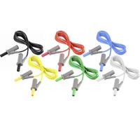 VOLTCRAFT MSB-501 Set de cordons de mesure Banane mâle 4 mm Banane mâle 4 mm 5.00 m 12 pc(s)