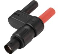 VOLTCRAFT MSC-120 Prise adaptateur BNC femelle - mâle 4 mm droit, isolé noir
