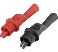VOLTCRAFT MSK-104 Pince crocodile connecteur mâle 4 mm CAT III 1000 V, CAT IV 600 V noir, rouge