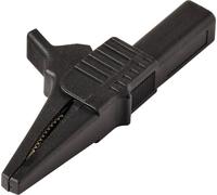 VOLTCRAFT MSK-125 sw Pince crocodile enfichable 4 mm CAT II 300 V noir