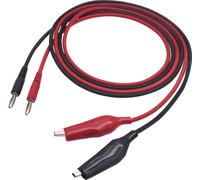VOLTCRAFT MSL-100 Cordon de mesure mâle 4 mm 1.00 m noir, rouge 1 pc(s)
