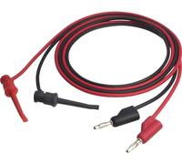 VOLTCRAFT MSL-102 Cordon de mesure mâle 4 mm 1.00 m noir, rouge 1 pc(s)