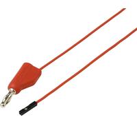 VOLTCRAFT MSL-315 rot Cordon de mesure mâle 4 mm femelle 0.64 mm 1 m rouge