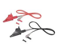 VOLTCRAFT MSL-507 Cordon de mesure mâle 4 mm pince crocodile 1.00 m noir, rouge