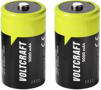 VOLTCRAFT Pile rechargeable LR20 (D) NiMH 5000 mAh 1.2 V 2 pc(s)