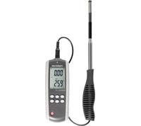 Voltcraft PL-135HAN Anémomètre à fil chaud avec fonction de mesure de la température et interface USB, télescopique (PL-135HAN)