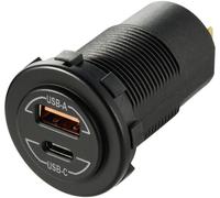VOLTCRAFT Prise femelle USB à encastrer Power-Delivery pour voiture 60W 12/24 V