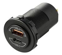 VOLTCRAFT Prise femelle USB à encastrer Power-Delivery pour voiture 60W 12/24 V