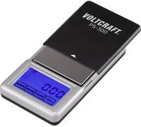 VOLTCRAFT PS-200 Balance de poche Plage de pesée (max.) 200 g Lisibilité 0.01 g à pile(s) noir, argent