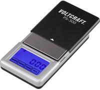 VOLTCRAFT PS-200 Balance de poche VC-8912595 Plage de pesée (max.) 200 g Lisibilité 0.01 g à pile(s) noir, argent