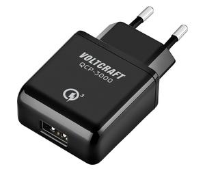 VOLTCRAFT QCP-3000 Chargeur USB 19.5 W 1x USB-A noir intérieure Qualcomm Quick