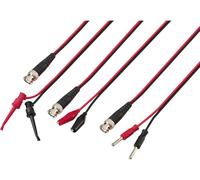 VOLTCRAFT Set de cordons de mesure BNC 0.80 m noir, rouge