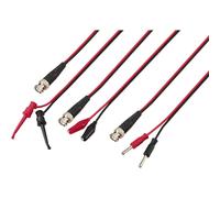 VOLTCRAFT Set de cordons de mesure BNC 0.80 m noir, rouge
