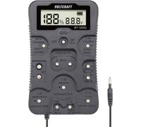 VOLTCRAFT Testeur de piles BT-12DIG Plage de mesure (testeur de piles) 1,2 V, 1,5 V, 3 V, 3,7 V, 6 V, 9 V, 12 V Pile, batterie VC-14340820 (VC-14340820)