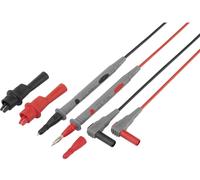 VOLTCRAFT TL 88-4 Set de cordons de mesure de sécurité Banane mâle 4 mm pointe de test 1.80 m noir, rouge 1 set