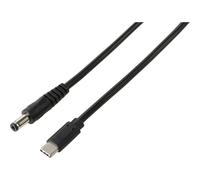 VOLTCRAFT Transformateur de tension USB cylindrique 5.5 x 2.1 mm Black