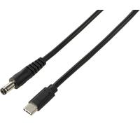 VOLTCRAFT Transformateur de tension USB cylindrique 5.5 x 2.1 mm Black convertisseur DC/DC, avec adaptateur DC