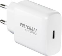 VOLTCRAFT UC-1C20W01 Chargeur USB 20 W 1x USB-C® Fast Charge, Power Delivery 3.0 blanc intérieure GaN