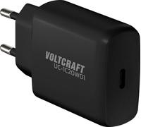 VOLTCRAFT UC-1C20W01 Chargeur USB 20 W 1x USB-C® Power Delivery, Power Delivery 3.0 noir intérieure GaN